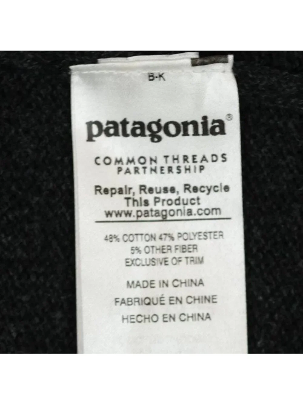 Patagonia Women's XS Gray Cotton Blend Wrap V-Neck Tunic Length Sweater